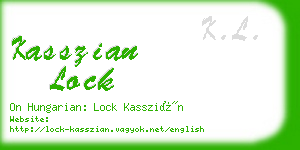 kasszian lock business card